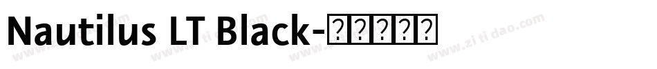 Nautilus LT Black字体转换